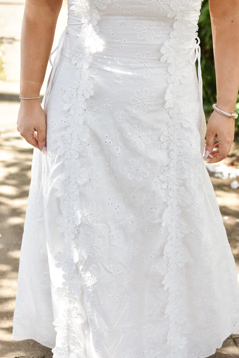 At Last Floral Eyelet Maxi Dress - Image 3