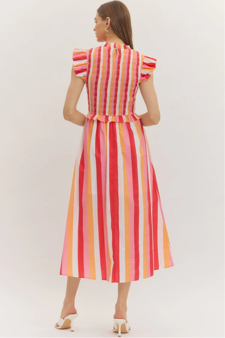 Bellini Stripe Midi Dress - Image 3