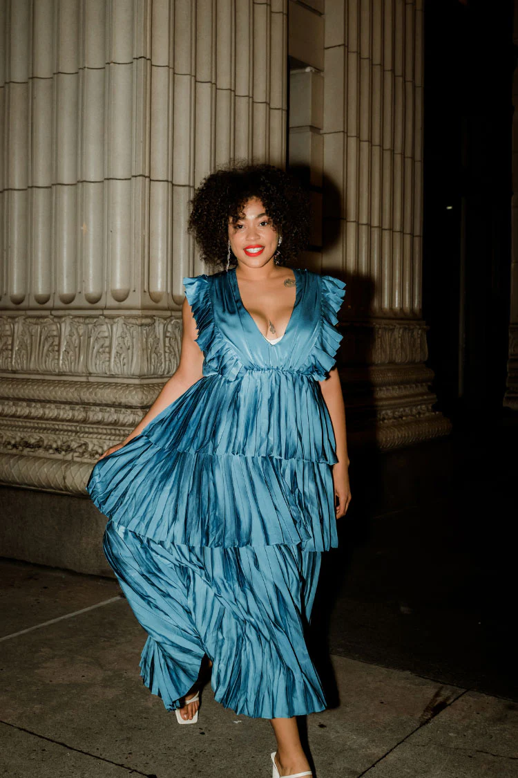Clara Ruffle Tier Maxi Dress - Pink - FINAL SALE - Image 4