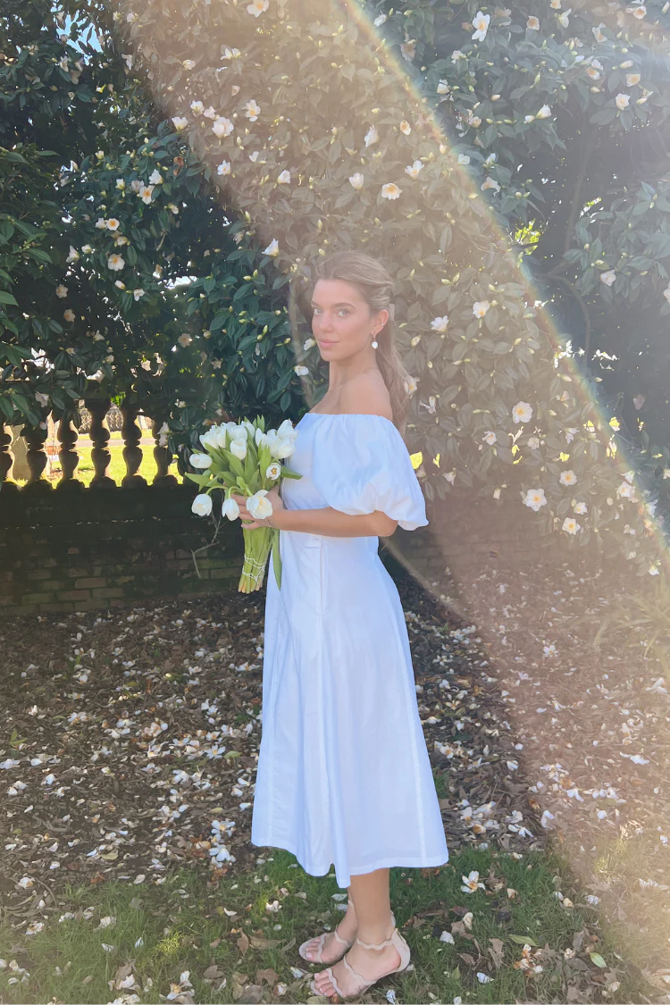 Julianne Off the Shoulder Midi Dress - FINAL SALE - Image 3
