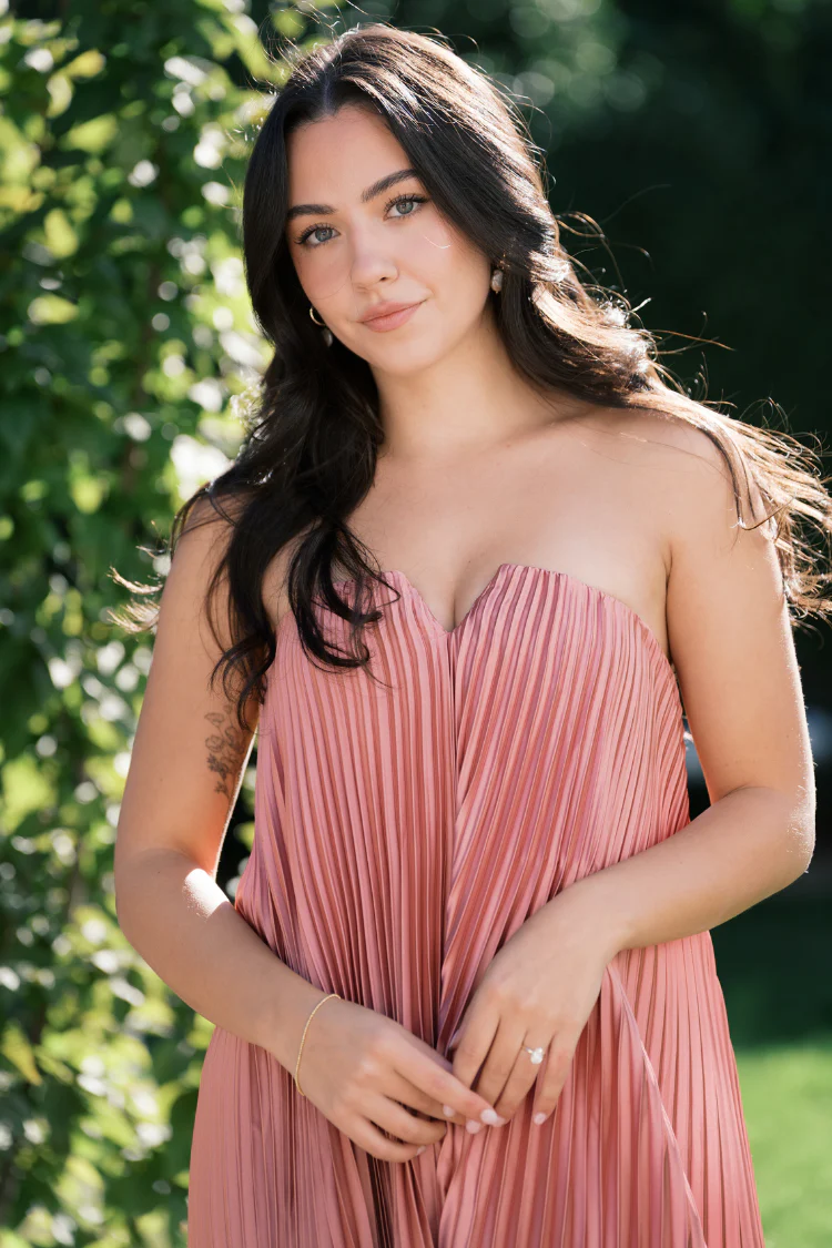 Pre-Order - Moonlit Pleated Maxi Dress - Hazel -7/15 - Image 4
