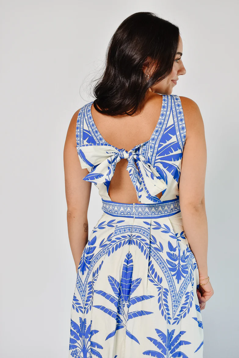 Noto Palm Midi Dress - FINAL SALE - Image 4