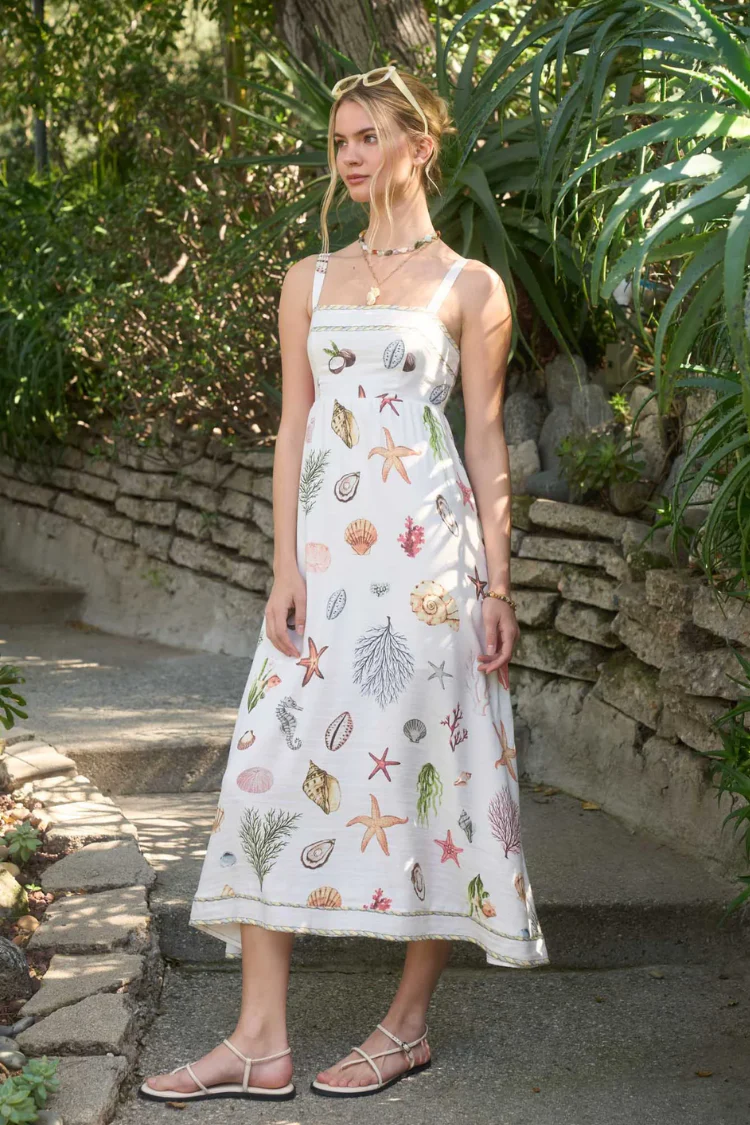 Seashell Cove Midi Dress - Image 6