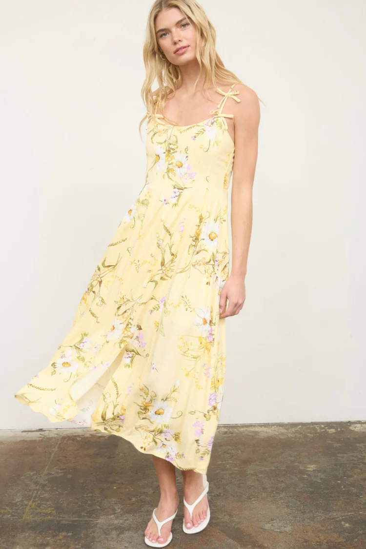 Soleil Wildflower Midi Dress - Image 4
